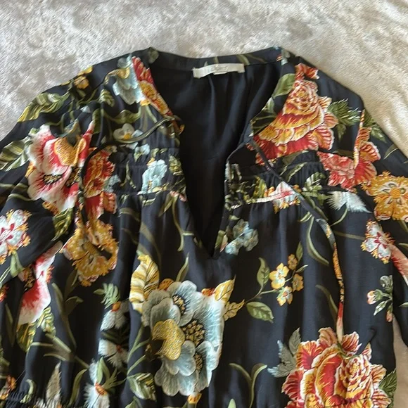 Loft floral long sleeve dress - Picture 5 of 6